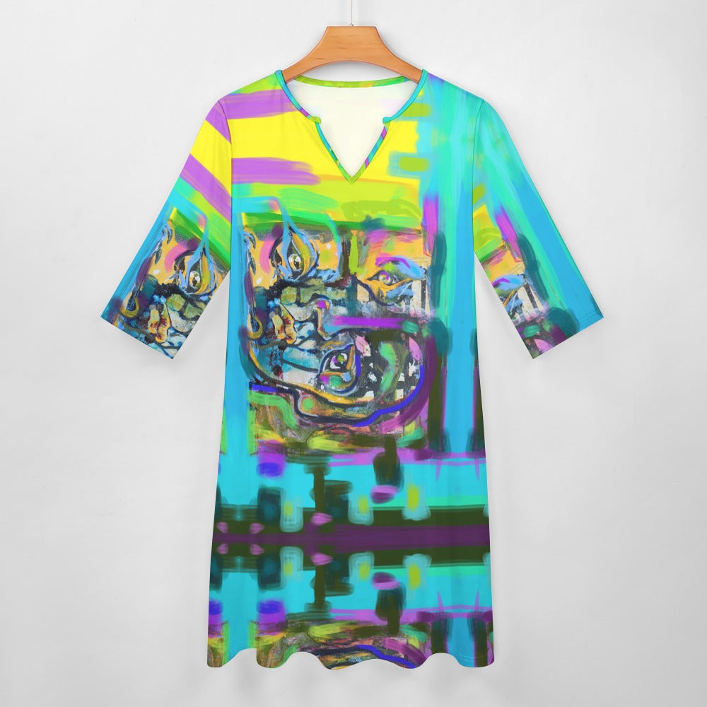 Artsy Dress with Pockets