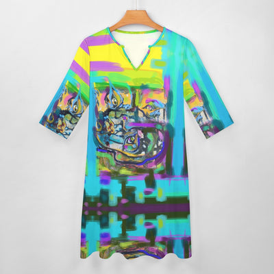 Artsy Dress with Pockets