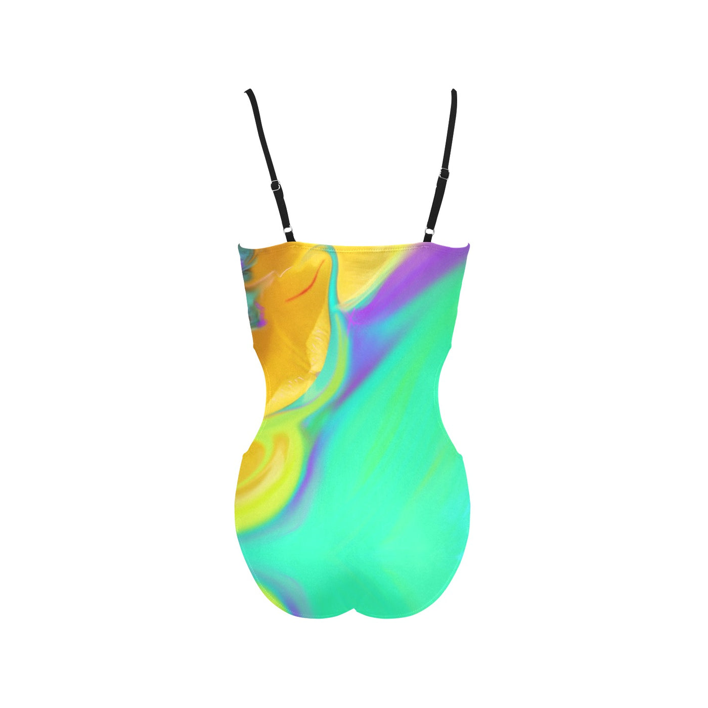 Women's Spaghetti Strap Cut Out Sides Swimsuit