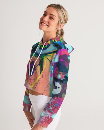 Eye Abstraction Women's Cropped Hoodie