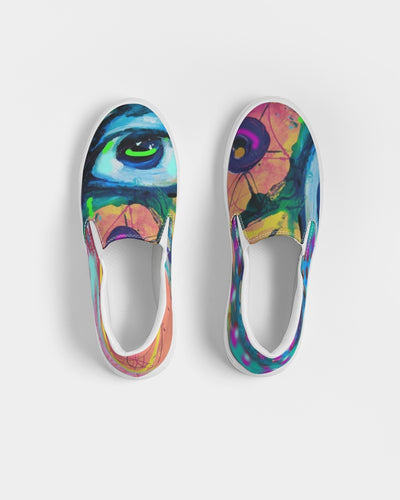 Eye Abstraction Women's Slip-On Canvas Shoe