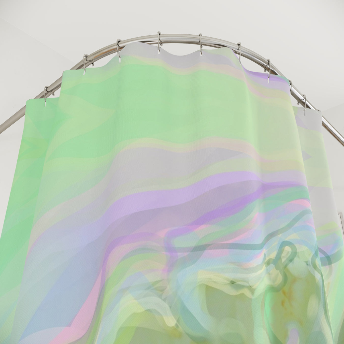 Serene Floral Shower Curtain - Dreamy Pastel Home Decor for Relaxing Bathrooms