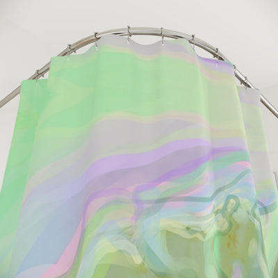 Serene Floral Shower Curtain - Dreamy Pastel Home Decor for Relaxing Bathrooms