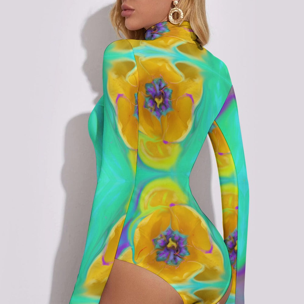 Women's Turtleneck Long Sleeve Bodysuit