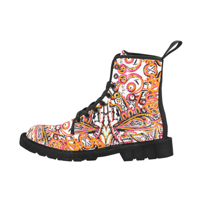 Women's Lace Up Canvas Boots