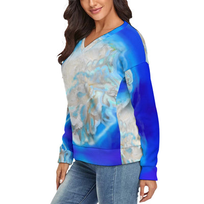 Women's V-Neck Long Sleeve Sweater