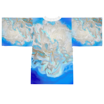 Langärmliger Kimono-Bademantel