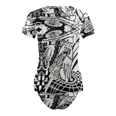 Short Sleeve Two Piece Bikini Swimsuit