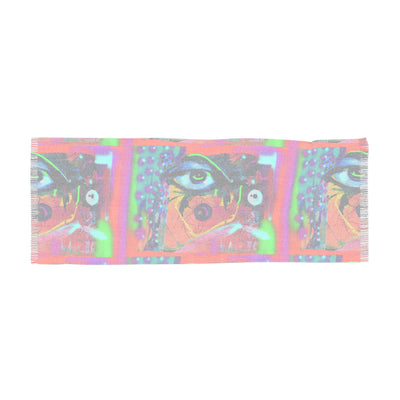 Vibrant Art Scarf - Colorful Eye Design for Bohemian Style