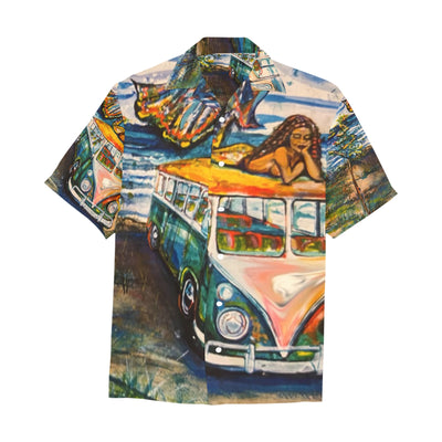 Men's Mermaid Hawaiian Shirt With Chest Pocket