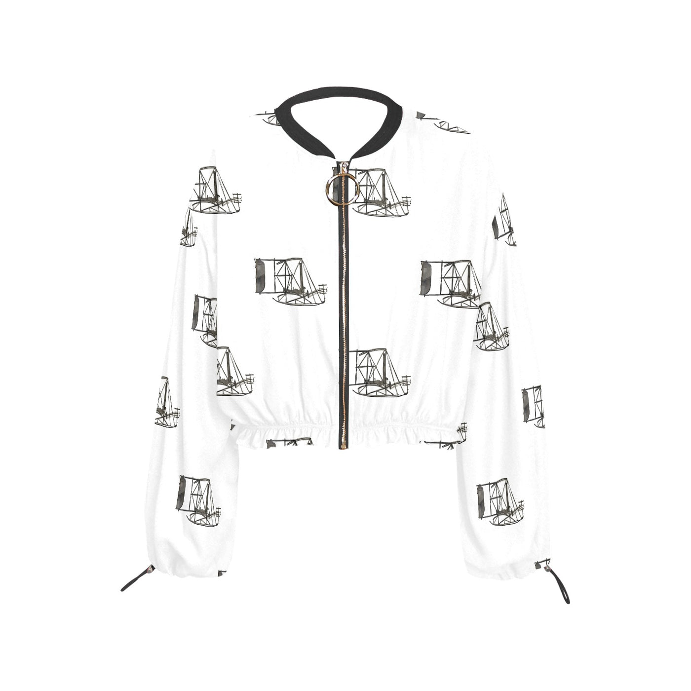 Women's Chiffon Cropped Jacket