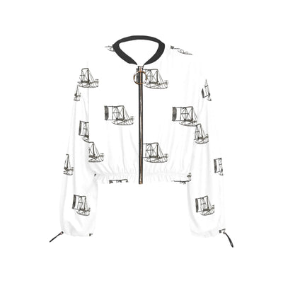 Women's Chiffon Cropped Jacket