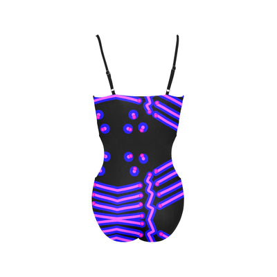 Women's Spaghetti Strap Cut Out Sides Swimsuit