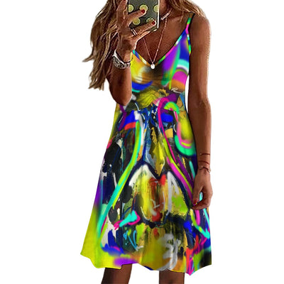 Long suspender dress