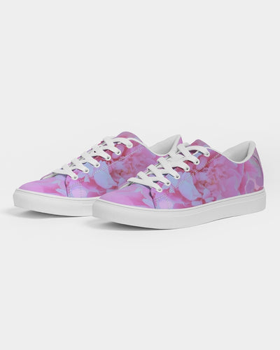 Pink Peony Herren-Sneaker aus Kunstleder