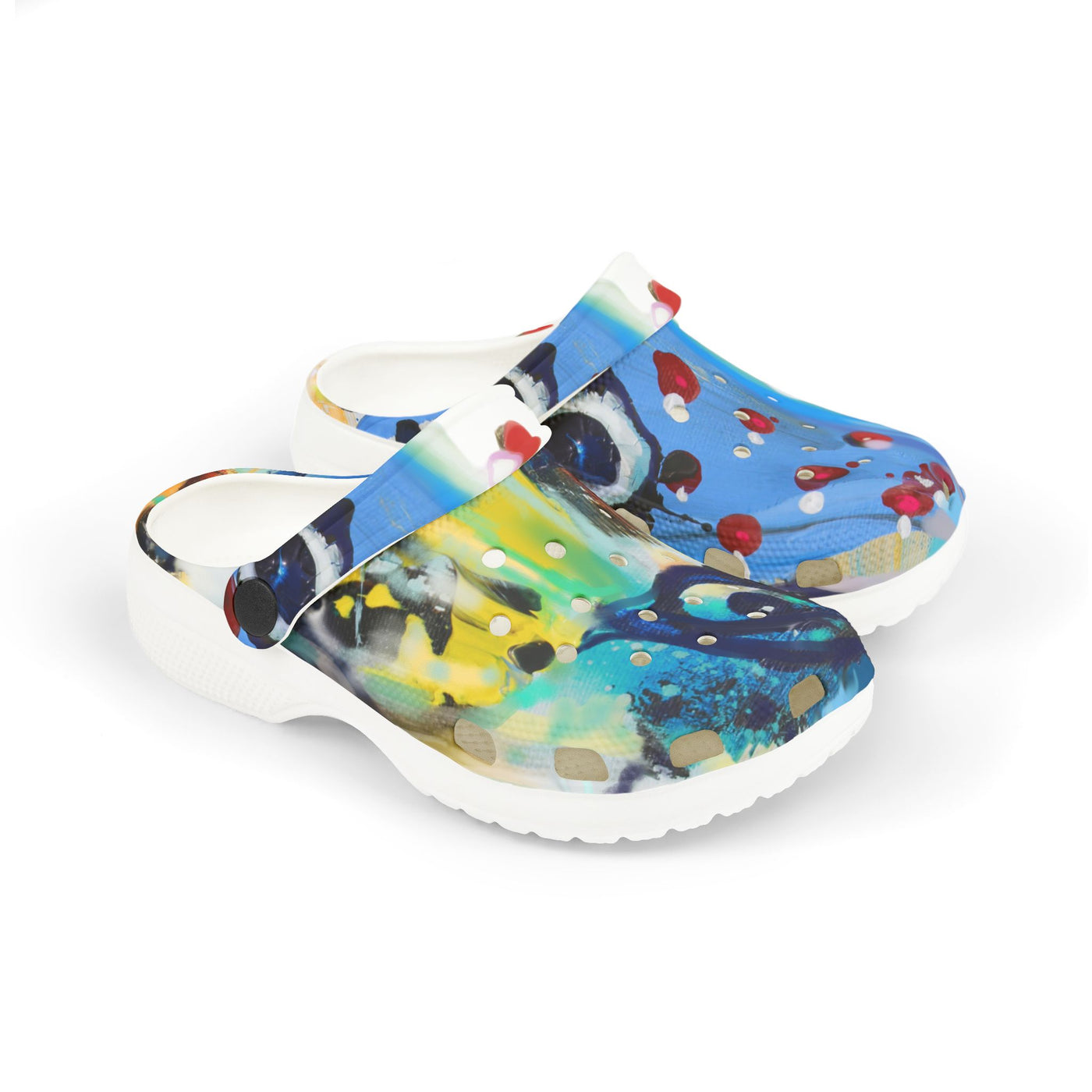 Colorful Kid's EVA Foam Clogs - Fun Splash Design for Playful Adventures