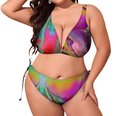 Plus size bikini swimsuit