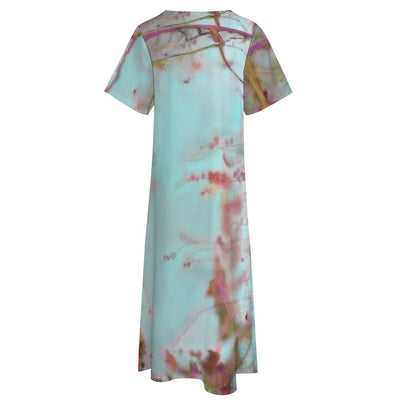 Short sleeve, artistic dress with pockets