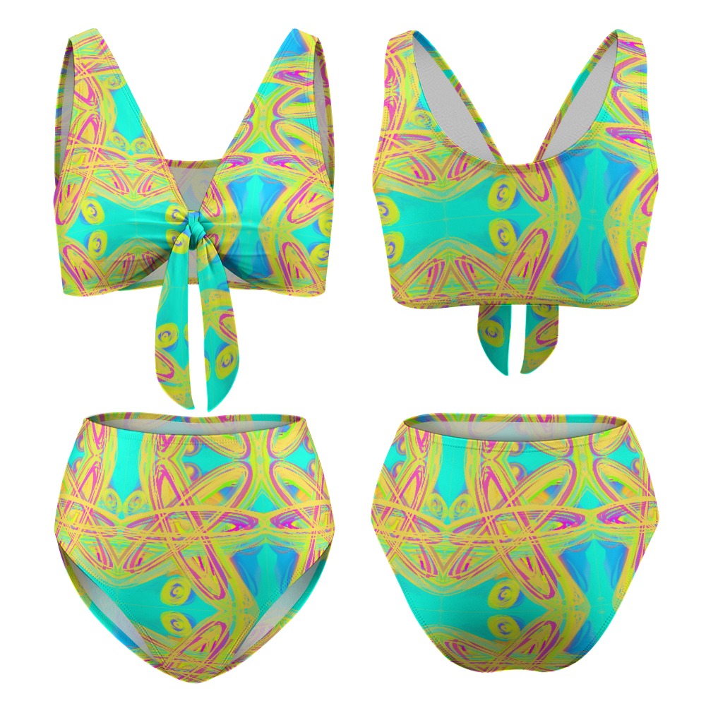 2-Piece Knotted Bikini Swimsuit