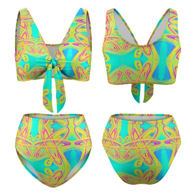 2-Piece Knotted Bikini Swimsuit