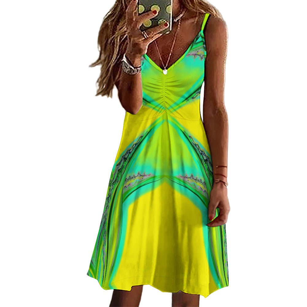 Long suspender dress