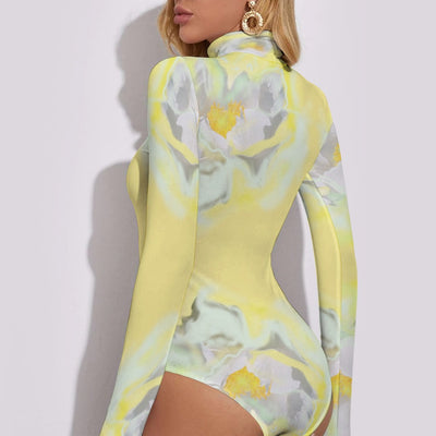 Women's Turtleneck Long Sleeve Bodysuit