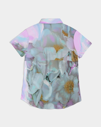 Women's Short Sleeve Button Up