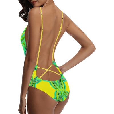 Sexy Lacing Backless One-Piece
