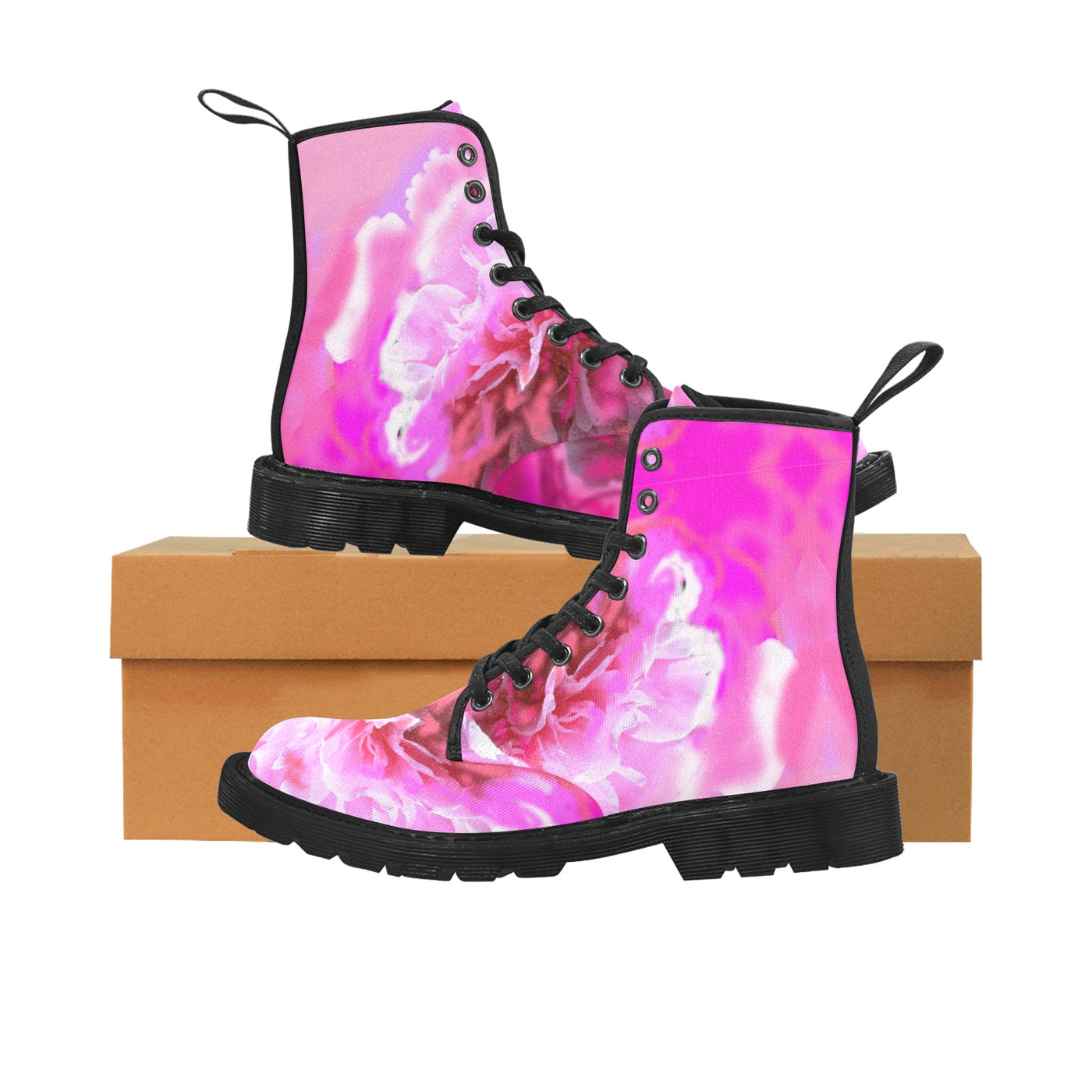 Canvasstiefeletten zum Schnüren für Damen