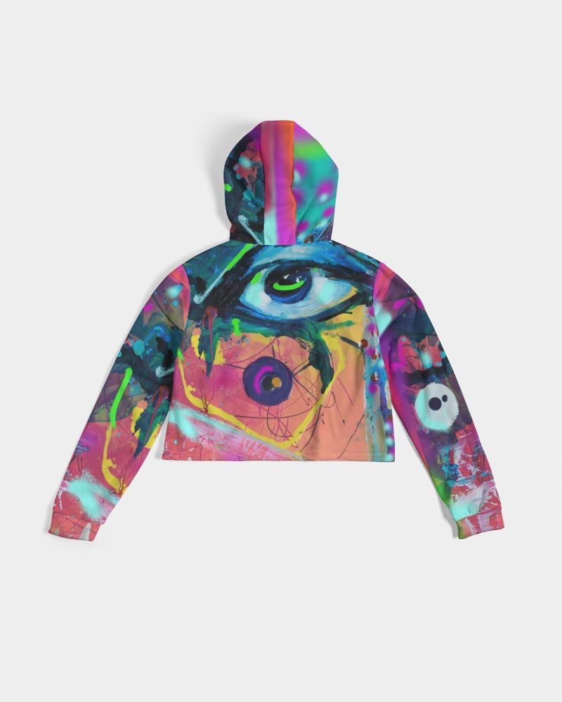Eye Abstraction Women's Cropped Hoodie