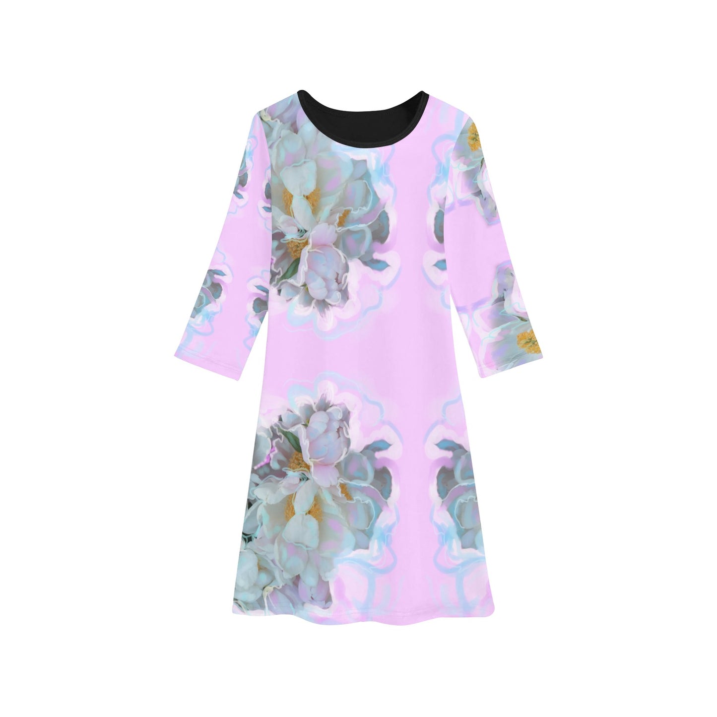 Langärmliges Kleid für Mädchen