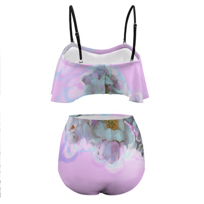 Colorful Ladies Loose Top Bikini Swimsuit