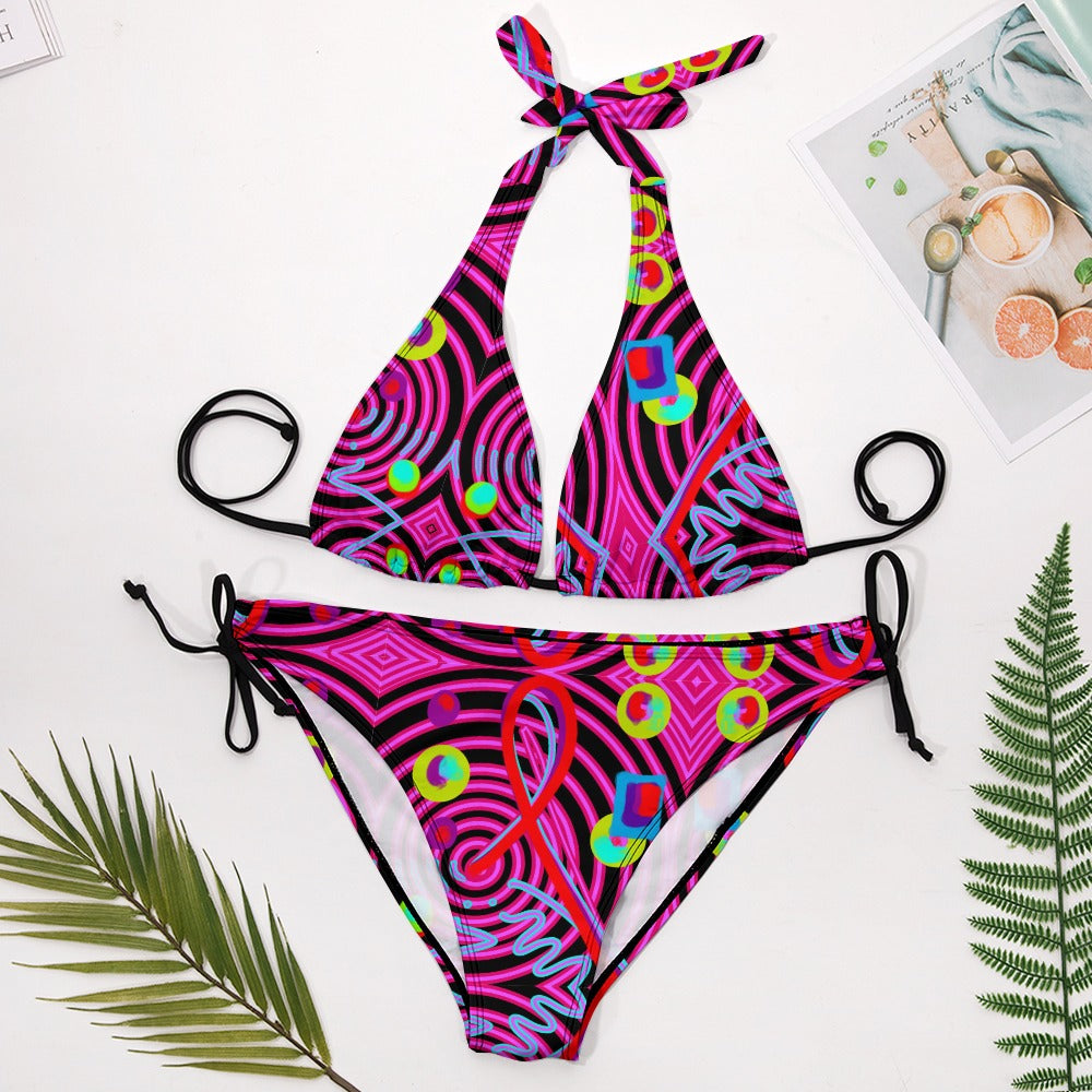 Plus size bikini swimsuit