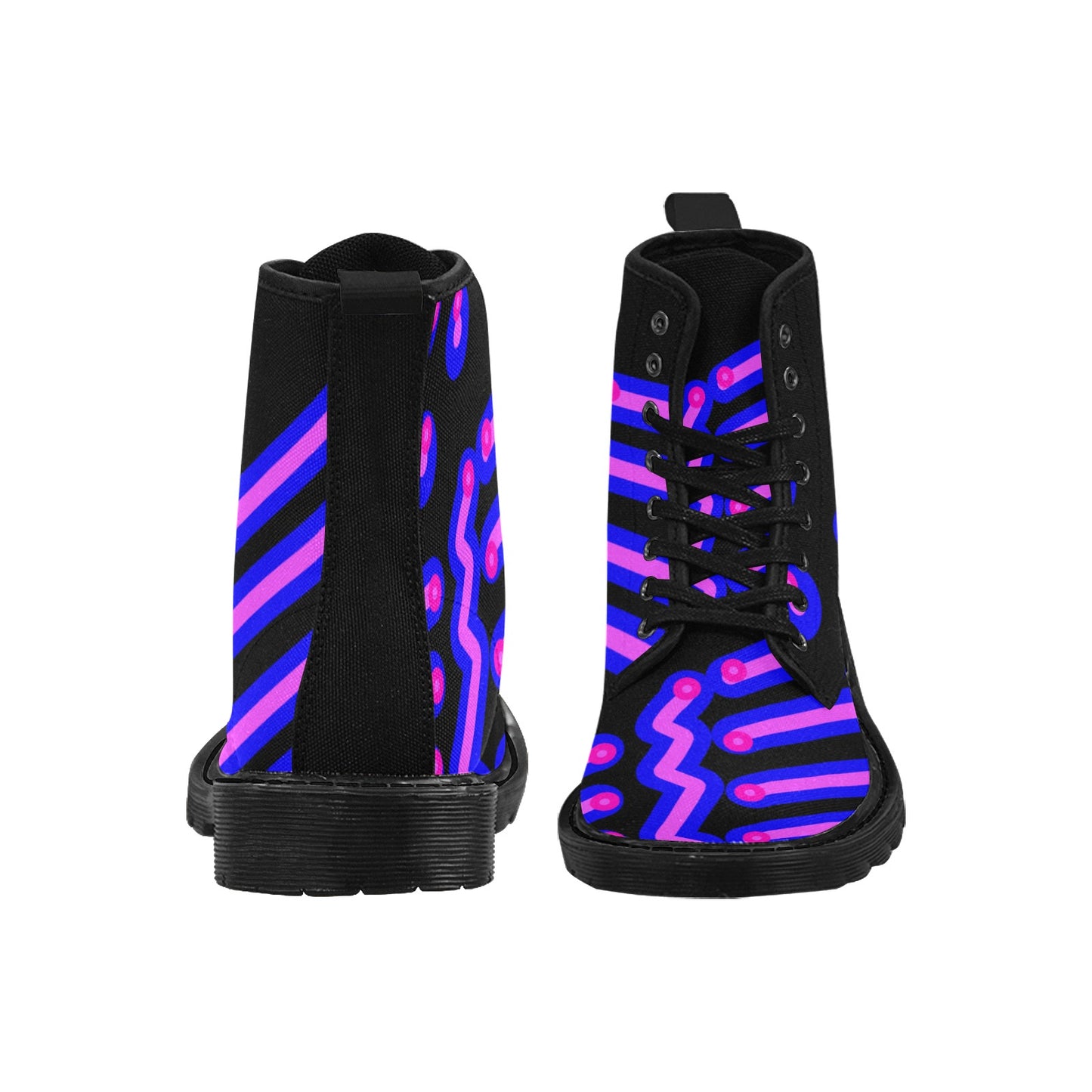 Women's Lace Up Canvas Boots