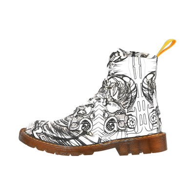 Men's Lace Up Canvas Boots