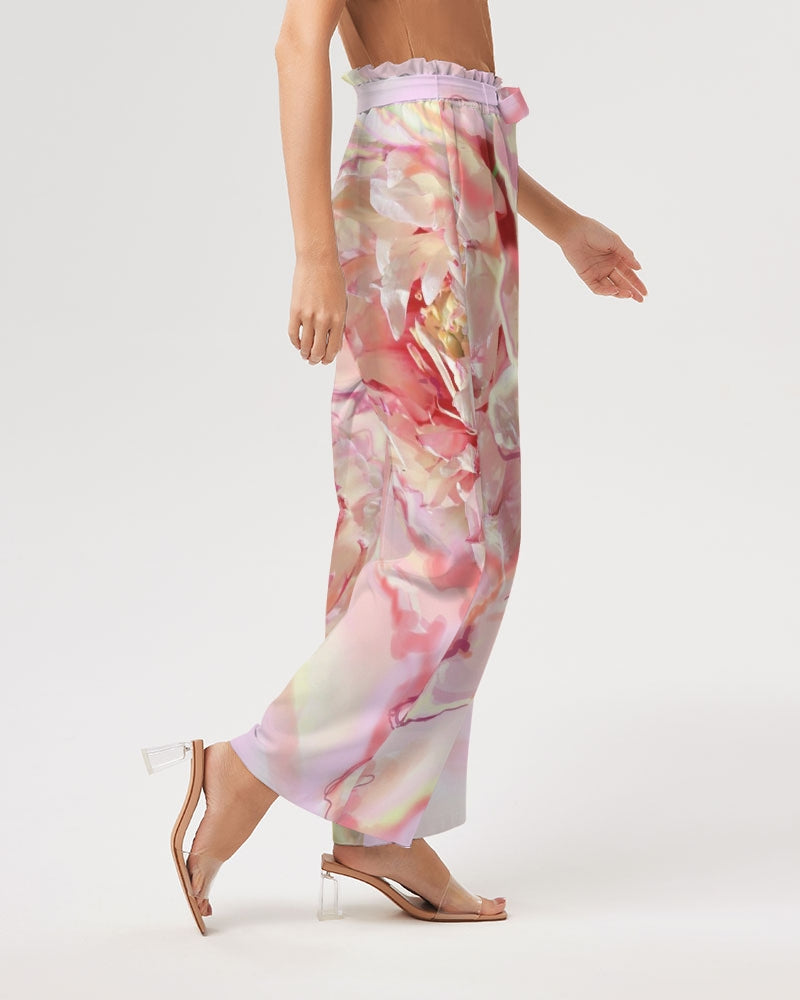 High-Waist-Hose mit weitem Bein für Damen 