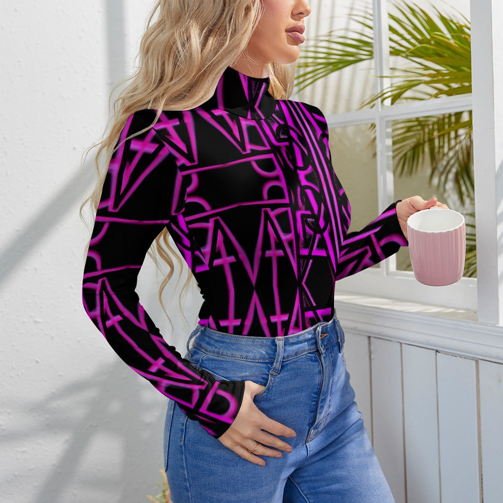 Women's Turtleneck Long Sleeve Bodysuit