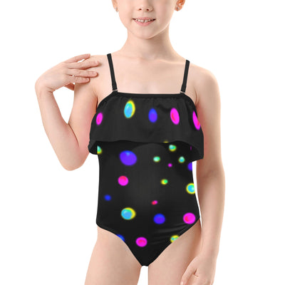 Kids' Spaghetti Strap Ruffle Swimsuit