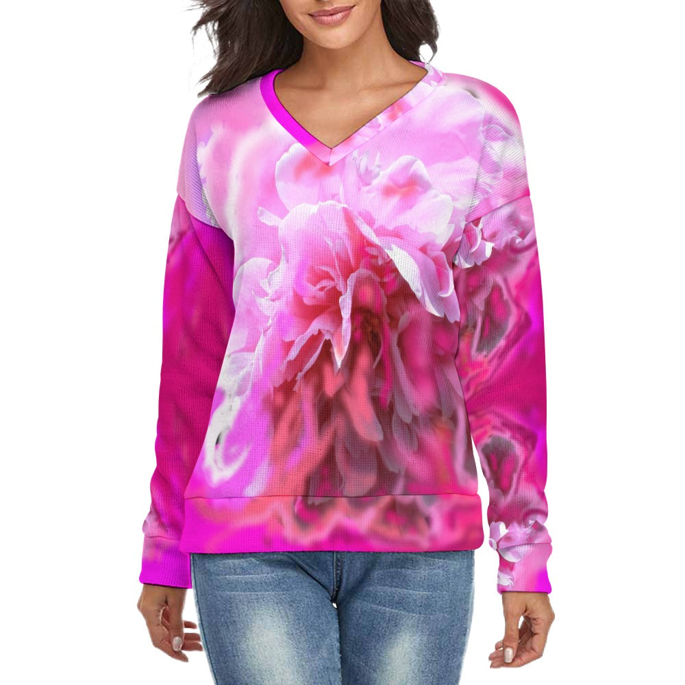 Women's V-Neck Long Sleeve Sweater