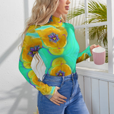 Women's Turtleneck Long Sleeve Bodysuit