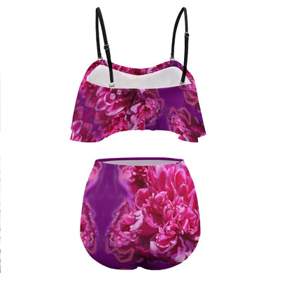 Colorful Ladies Loose Top Bikini Swimsuit