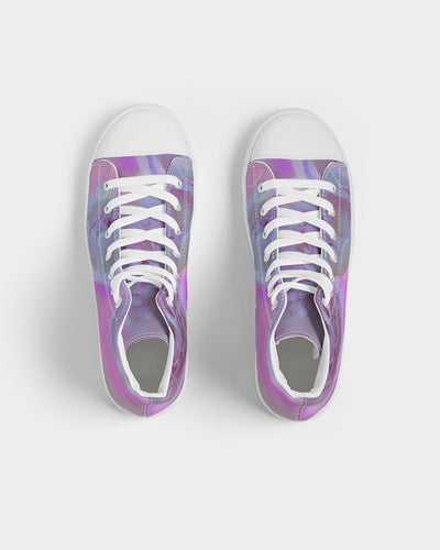 Pfingstrose Floral Damen Hightop Canvas Schuh 