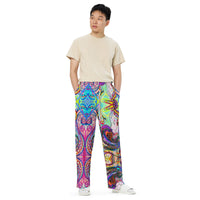 Mermaid Unisex Wide-Leg Pants — Original Artwork | ArtistDione