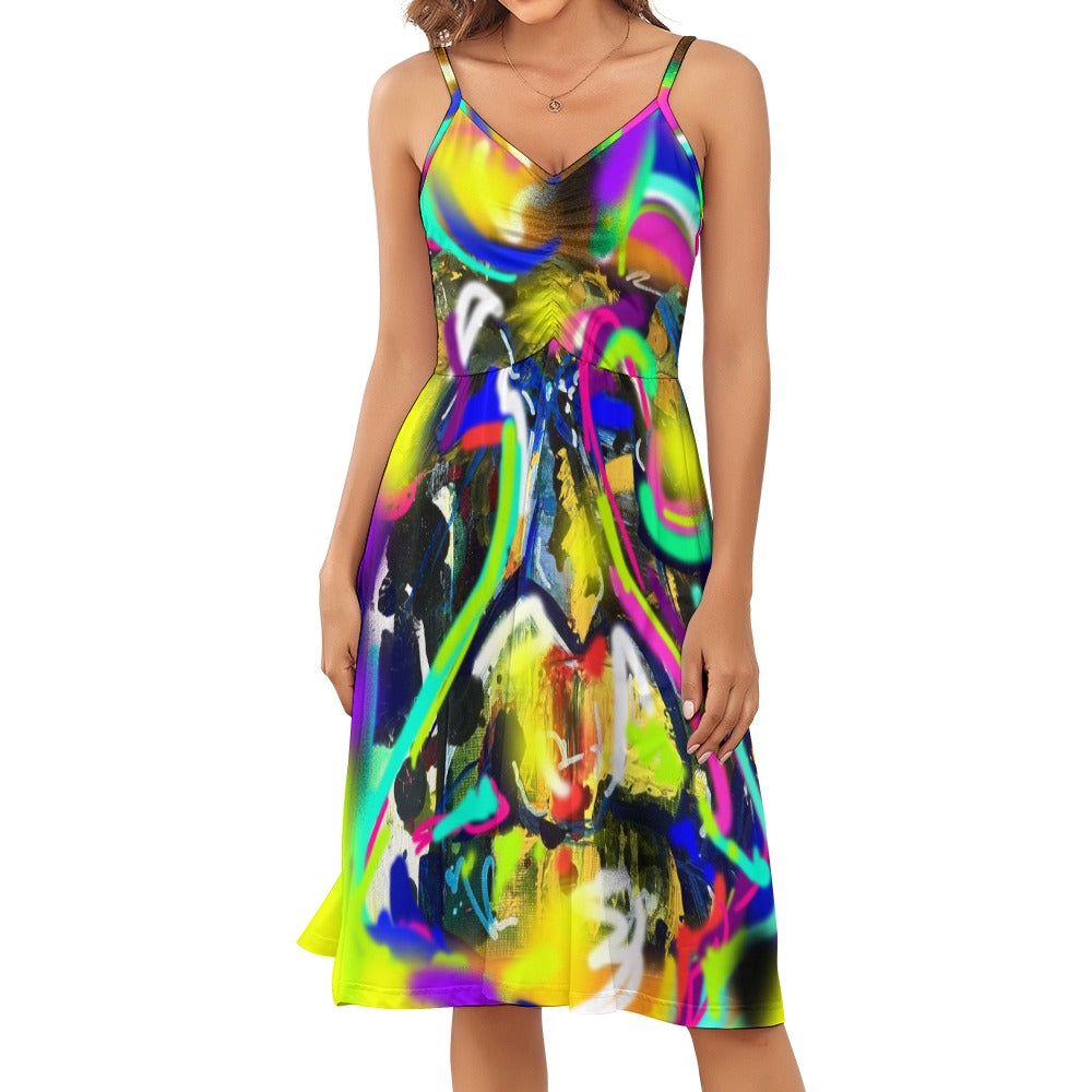 Long suspender dress