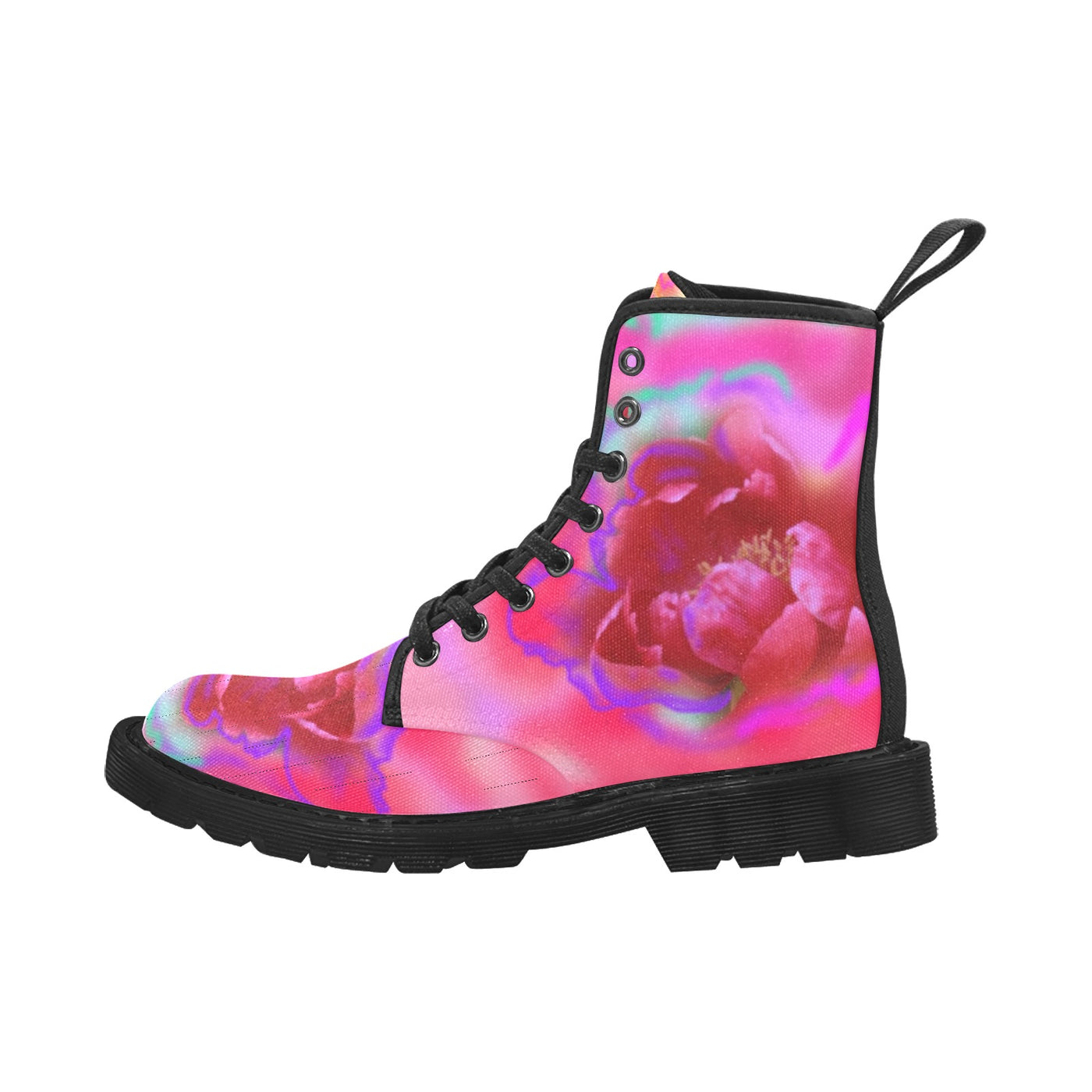 Damen-Schnürstiefel aus Canvas