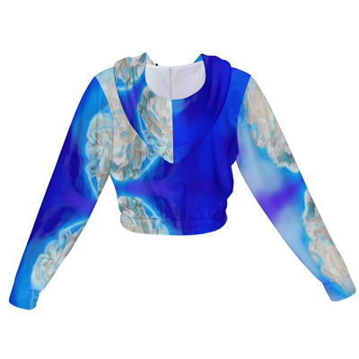 Women's Chiffon Cropped Jacket zipper coat