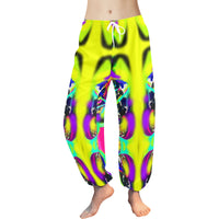 Abstract Geometric Women's Harem Pants — Original Artwork | ArtistDione