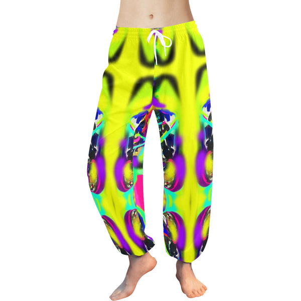 Abstract Geometric Women's Harem Pants — Original Artwork | ArtistDione