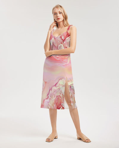 Women's Tie Strap Split Dress