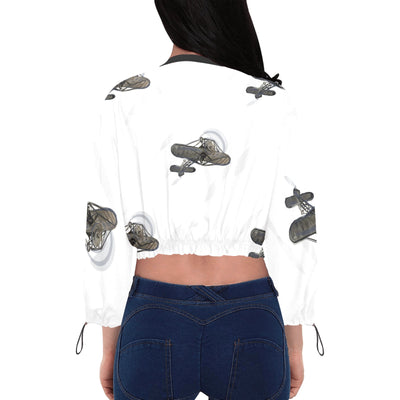 Women's Chiffon Cropped Jacket